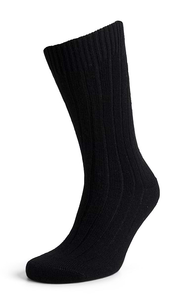 Men's Ribbed Cashmere Socks