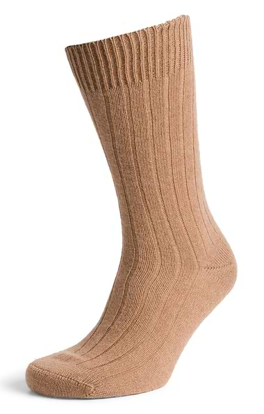 Men's Ribbed Cashmere Socks