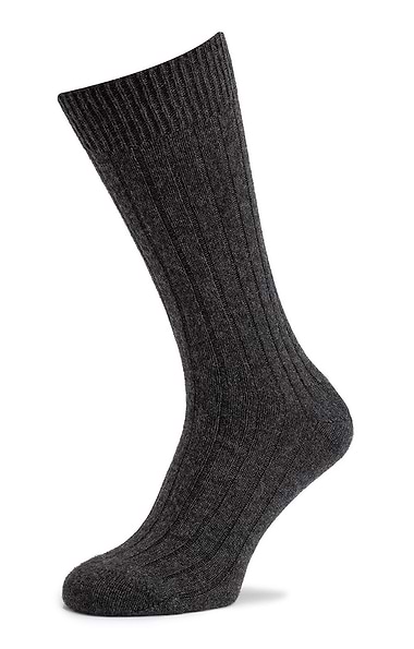 Men's Ribbed Cashmere Socks