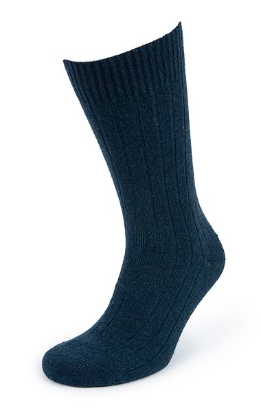 Men's Ribbed Cashmere Socks