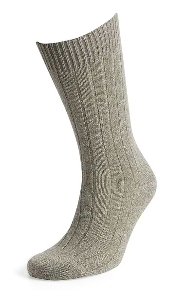 Men's Ribbed Cashmere Socks