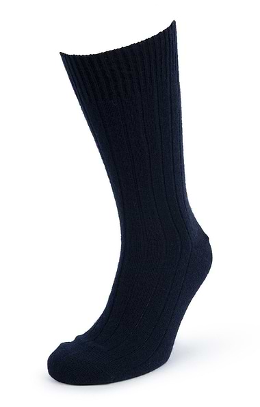 Men's Ribbed Cashmere Socks