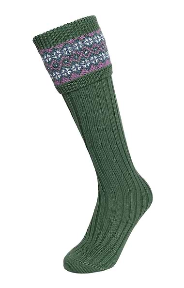 Ladies Merino Fairisle Sock