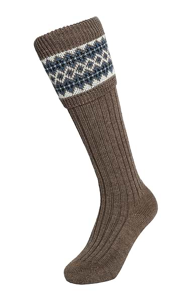 Ladies Merino Fairisle Sock