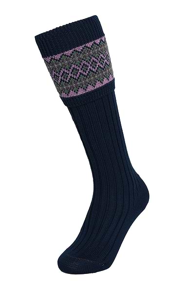 Ladies Merino Fairisle Sock