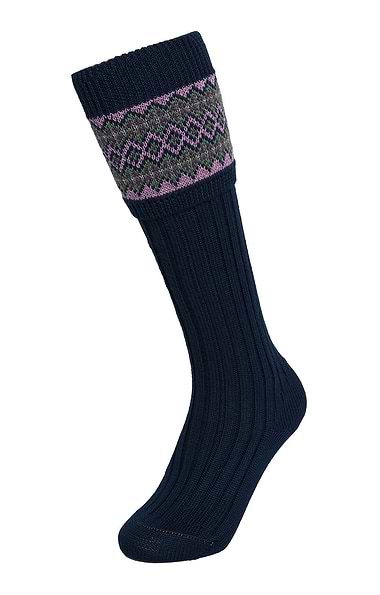 Ladies Merino Fairisle Sock
