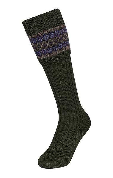 Ladies Merino Fairisle Sock