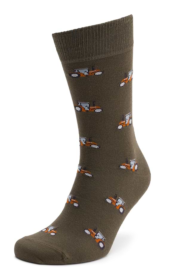 Men's Tractor Print Socks