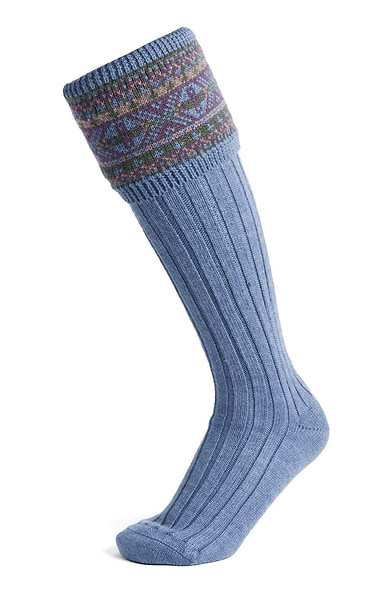Men's Merino Fairisle Shooting Socks
