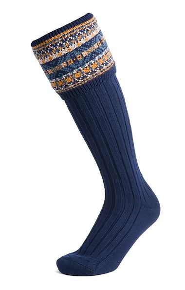 Men's Merino Fairisle Shooting Socks