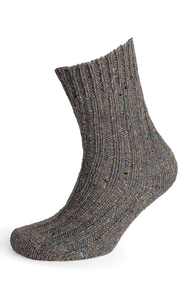 Plain Donegal Winter Socks