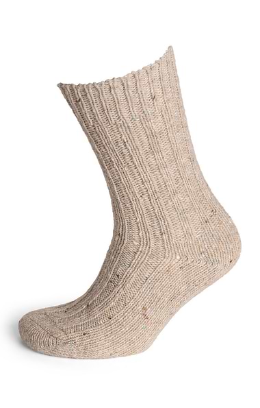 Plain Donegal Winter Socks