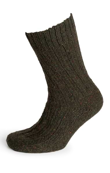 Plain Donegal Winter Socks