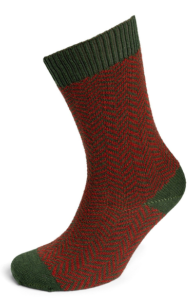 Men's House of Cheviot Merino Blend Herringbone Socks