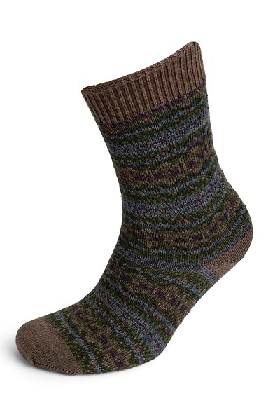 Men's House of Cheviot Merino Blend Casual Fairisle Socks