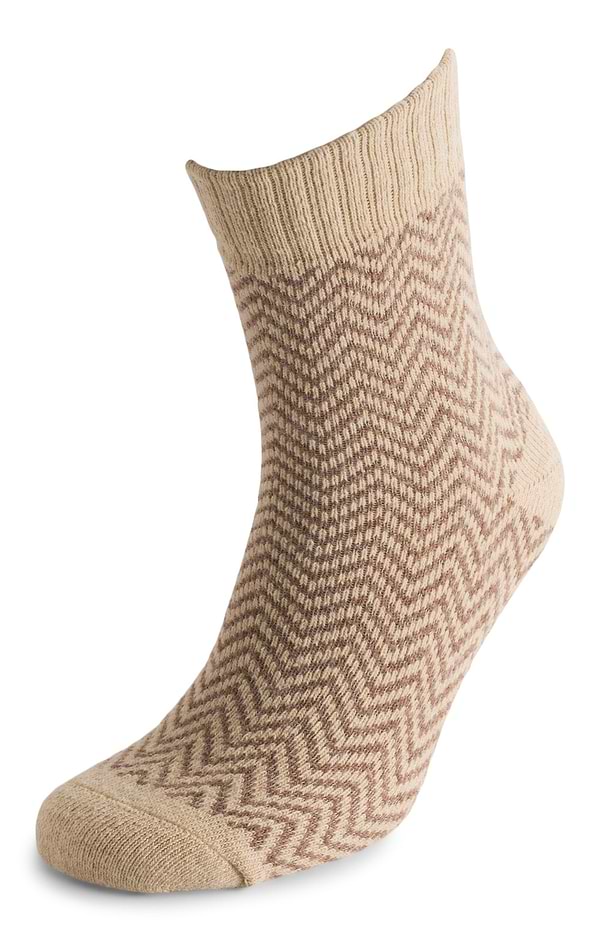 Ladies Hazy Herringbone Rib Socks