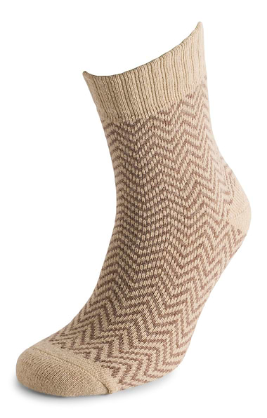 Ladies Hazy Herringbone Rib Socks
