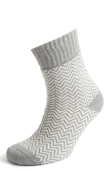 Ladies Hazy Herringbone Rib Socks