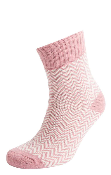 Ladies Hazy Herringbone Rib Socks