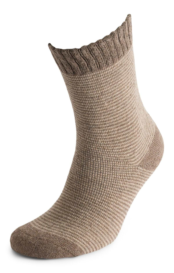 Ladies Sleek Stripe Rib Socks