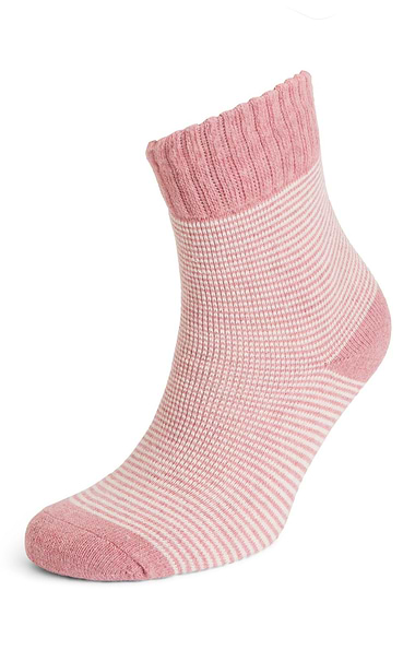 Ladies Sleek Stripe Rib Socks