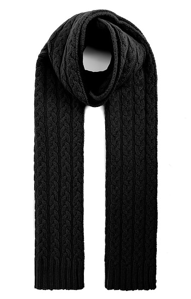 Ladies Cashmere Cable Scarf