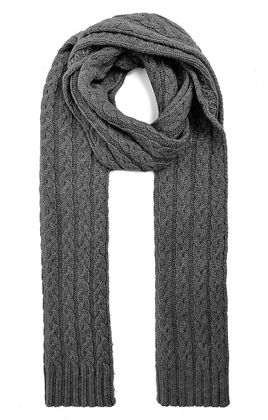 Ladies Cashmere Cable Scarf