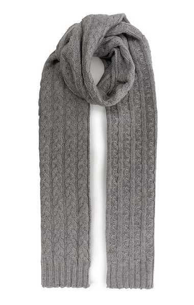 Ladies Cashmere Cable Scarf