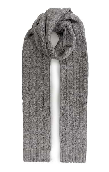 Ladies Cashmere Cable Scarf
