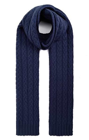 Ladies Cashmere Cable Scarf