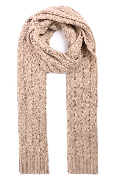 Ladies Cashmere Cable Scarf