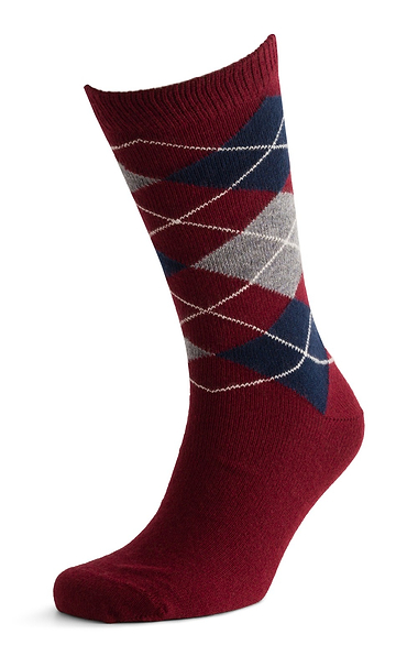 Men's Cashmere Argyle Socks