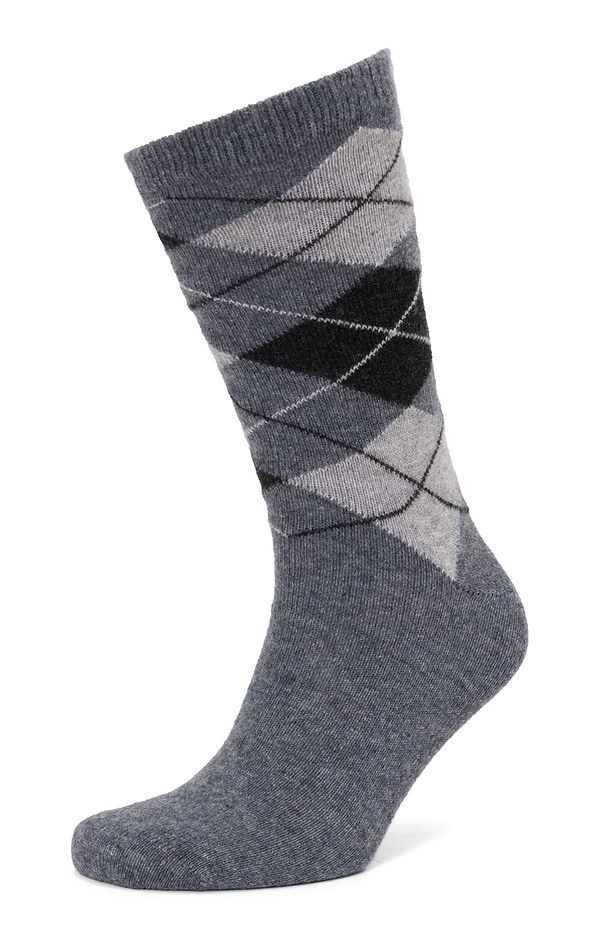 Men's Cashmere Argyle Socks