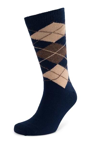 Men's Cashmere Argyle Socks