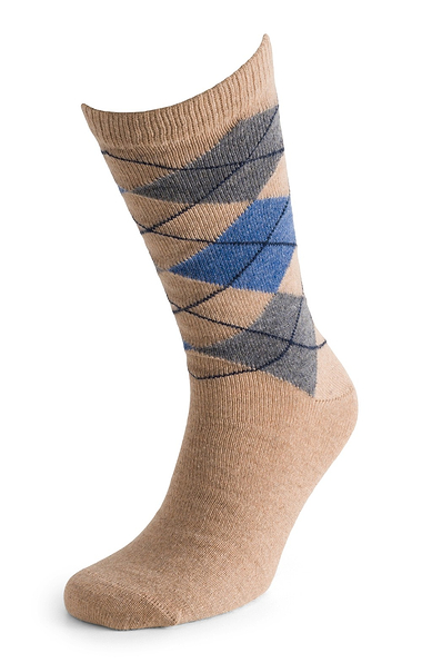 Men's Cashmere Argyle Socks