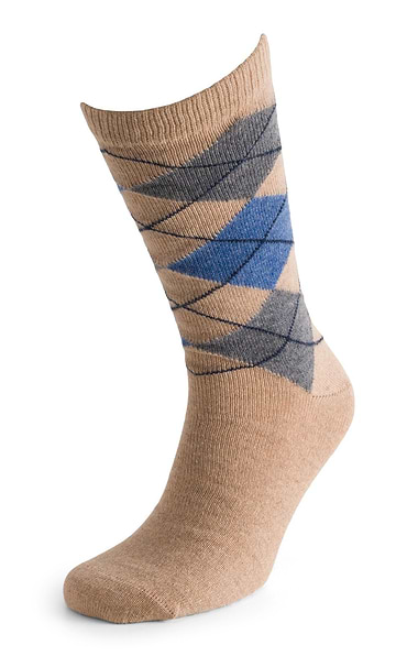 Men's Cashmere Argyle Socks