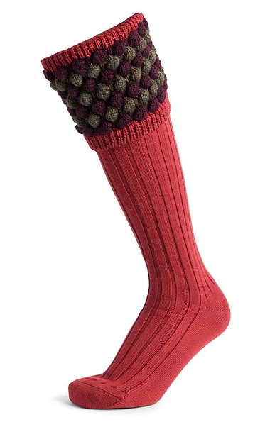 Men's Hand Knitted Diamond Top Socks