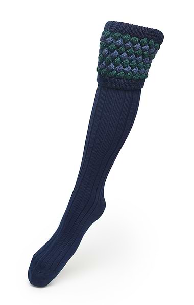 Men's Hand Knitted Diamond Top Socks