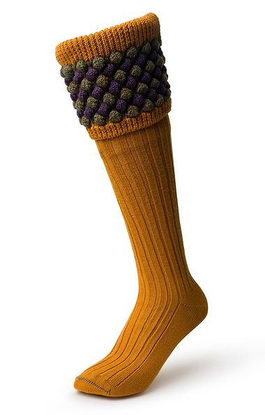 Men's Hand Knitted Diamond Top Socks