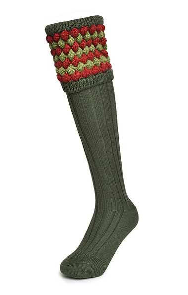 Men's Hand Knitted Diamond Top Socks