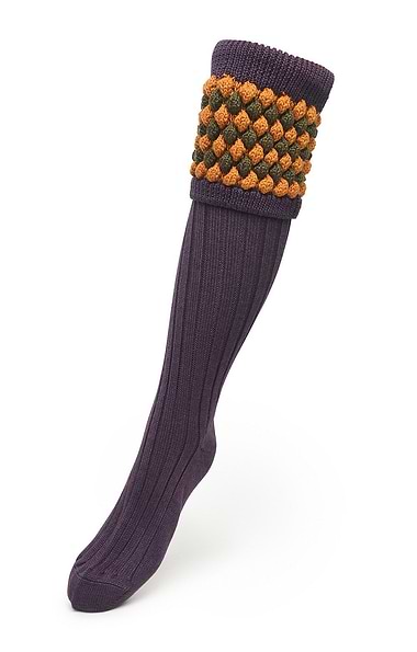 Men's Hand Knitted Diamond Top Socks