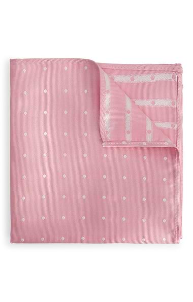 Men's Large Polka Dot Silk Hankie
