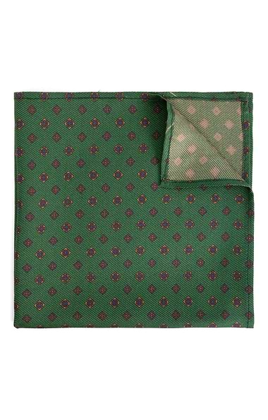 Men's Floral Silk Twill Handkerchief