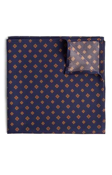 Men's Floral Silk Twill Handkerchief