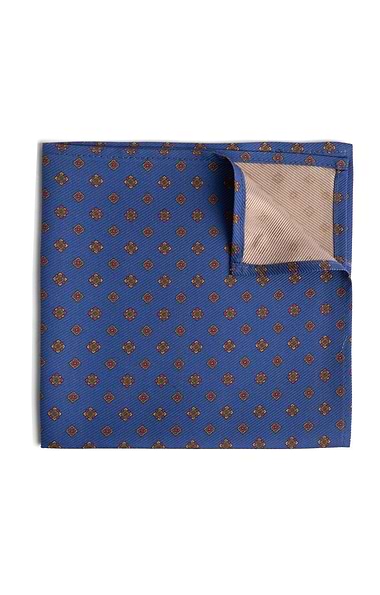 Men's Floral Silk Twill Handkerchief