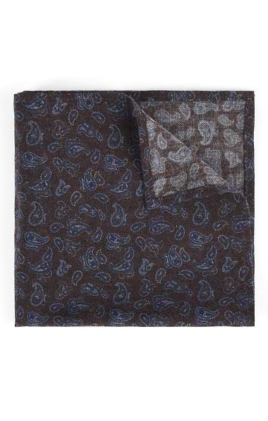 Small Paisley Wool Handkerchief