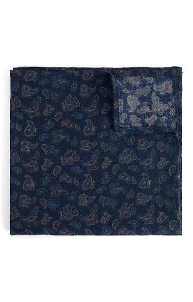 Small Paisley Wool Handkerchief