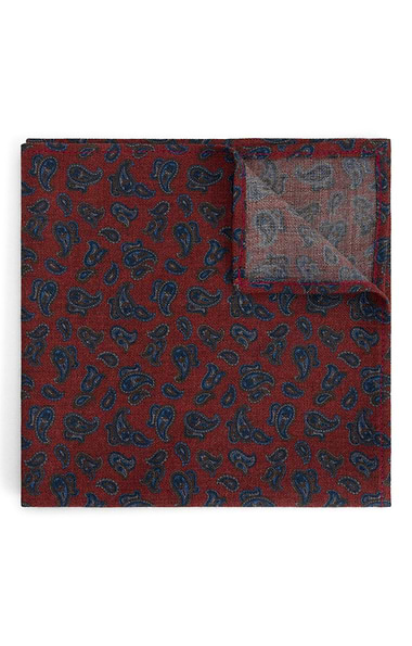 Small Paisley Wool Handkerchief