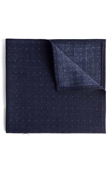 Men's Mini Dot Wool Handkerchief