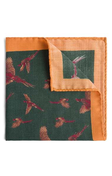 Men's Flying Pheasant Handkerchief